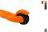 Самокат Y-Scoo mini A-5 Simple цв. orange с цветными колесами