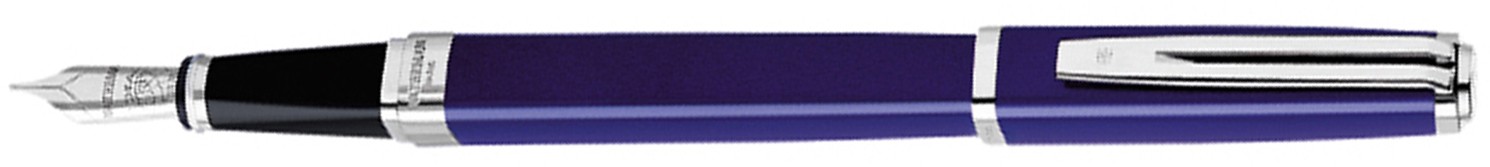 Перьевая ручка Waterman Exception Slim Blue Lacquer ST. Перо - золото 18К Перьевая ручка Waterman Exception Slim Blue Lacquer ST. Перо - золото 18К