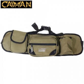 Пояс Caiman разгрузочный, 2 кармана на молнии, 1 на липучке, цв. хаки Пояс Caiman разгрузочный, 2 кармана на молнии, 1 на липучке, цв. хаки
