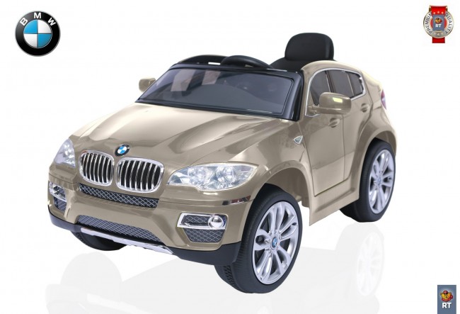 258 Электромобиль BMW X6 12V R/C champagne metall