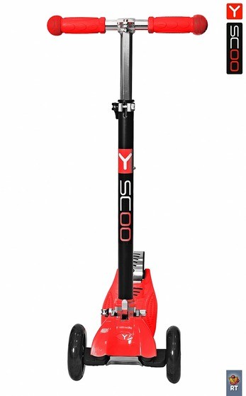 Самокат Y-Scoo Maxi City RT Simple Gagarin трансформер red