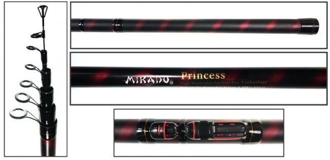 Удилище Mikado Princess, с кольцами 5м. - карбон Удилище Mikado Princess, с кольцами 5м. - карбон