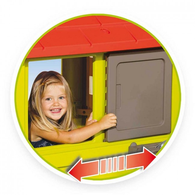 Домик игровой с кухней Smoby, красный 145*110*127см, 1/1