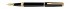 Перьевая ручка Waterman Exception Slim Black GT. Перо - золото - 18К, детали дизайна: позолота 23К