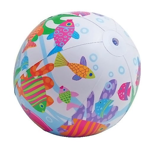 Бассейн Аквариум с мячом и кругом 132х28см, от 3 лет Бассейн Аквариум с мячом и кругом 132х28см, от 3 лет