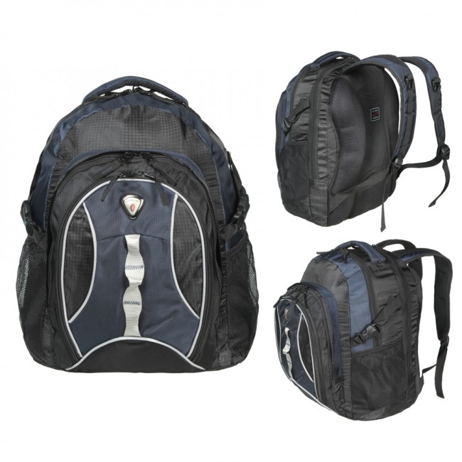 Рюкзак California PAK 30л -  В43*Ш30*Г20 -  усил. спинка -  цвет черн./синий (Boren-4)