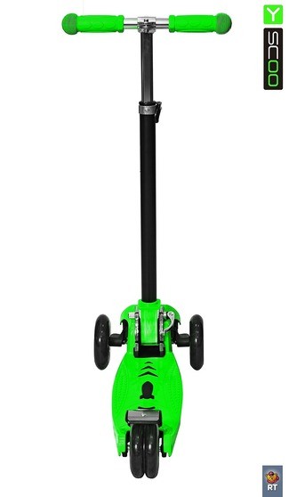 Самокат Y-Scoo Maxi City RT Simple Gagarin трансформер green