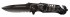 Нож складной Stinger - 90 мм - GL-SA-582GY   (черный), рукоять: сталь/алюминий (камуфляж+черный), коробка картон