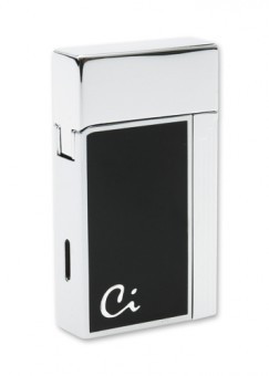Зажигалка "Caseti" газовая турбо, сплав цинка, хром черный лак, 3,5х1,3х6,2 см Зажигалка "Caseti" газовая турбо, сплав цинка, хром черный лак, 3,5х1,3х6,2 см