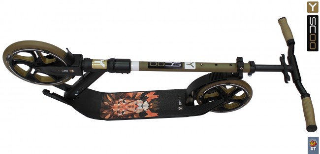 Самокат Y-Scoo RT 250 ONE&ONE bronzat (2 дизайна в 1 самокате)