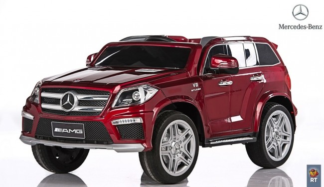 RT ML63 Электромобиль Mercedes-Bens AMG 12V R/C бордо с резиновыми колесами
