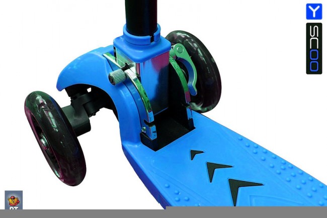 Самокат Y-Scoo Maxi City RT Simple Gagarin трансформер blue