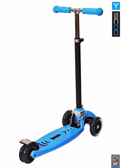 Самокат Y-Scoo Maxi City RT Simple Gagarin трансформер blue