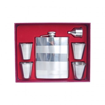 Фляжка подарочная Moongrass, 18 OZ (540г), сталь, +4 стопки, воронка, в коробке (TZ-05) Фляжка подарочная Moongrass, 18 OZ (540г), сталь, +4 стопки, воронка, в коробке (TZ-05)