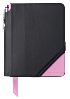 Записная книжка Cross Jot Zone, A6, 160 страниц в линейку, ручка в комплекте. Цвет - черно-розов Записная книжка Cross Jot Zone, A6, 160 страниц в линейку, ручка в комплекте. Цвет - черно-розов