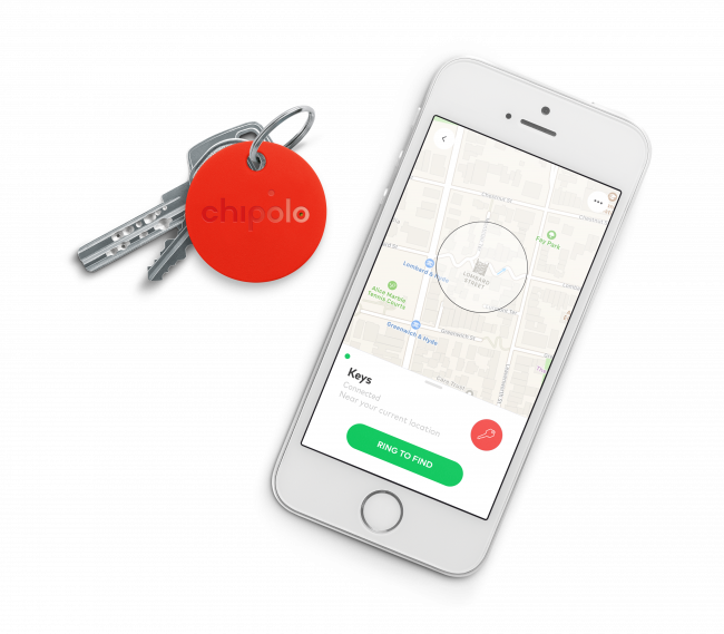 Поисковый трекер Chipolo Classic 2-го поколения (CH-M45S-RD-R), красный