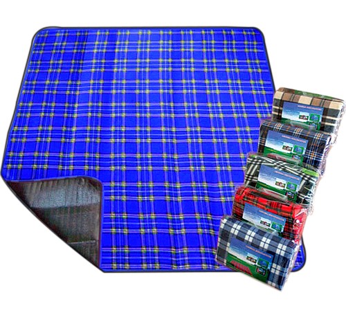 Плед для пикника Picnic MAT 150*200см, водонепр. подкладка, цв. шотландка син. клетка
