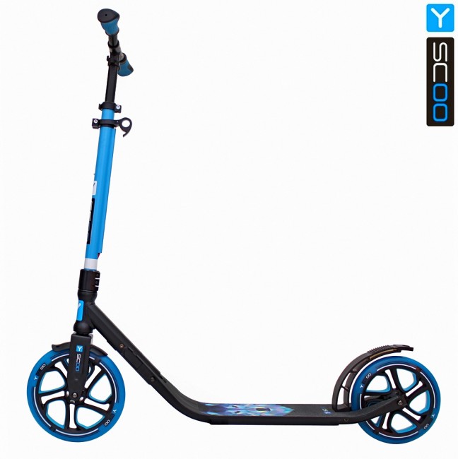 Самокат Y-Scoo RT 250 ONE&ONE blue (2 дизайна в 1 самокате)