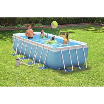 Бассейн на опорах 400х200х100см (фильтр-насос 2,0 м3/ч, лестница), от 6-ти лет