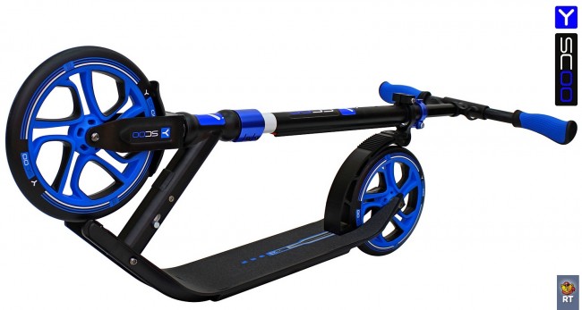 Самокат Y-Scoo RT 250 ONE&ONE dark blue (2 дизайна в 1 самокате)
