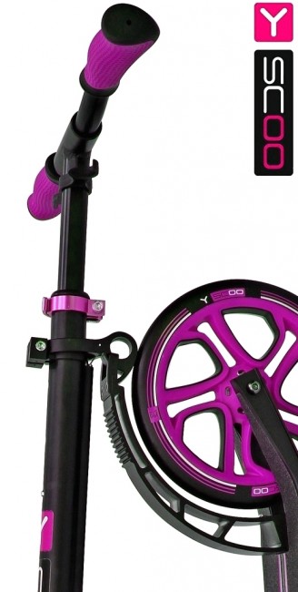 Самокат Y-Scoo RT 250 ONE&ONE pink (2 дизайна в 1 самокате)