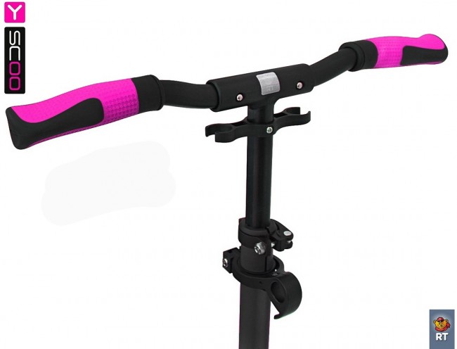 Самокат Y-Scoo RT 250 ONE&ONE pink (2 дизайна в 1 самокате)