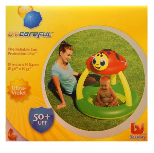 Бассейн-Игровой центр надувной Bestway, Божья коровка, р. 91X84 СМ, 52181b Бассейн-Игровой центр надувной Bestway, Божья коровка, р. 91X84 СМ, 52181b