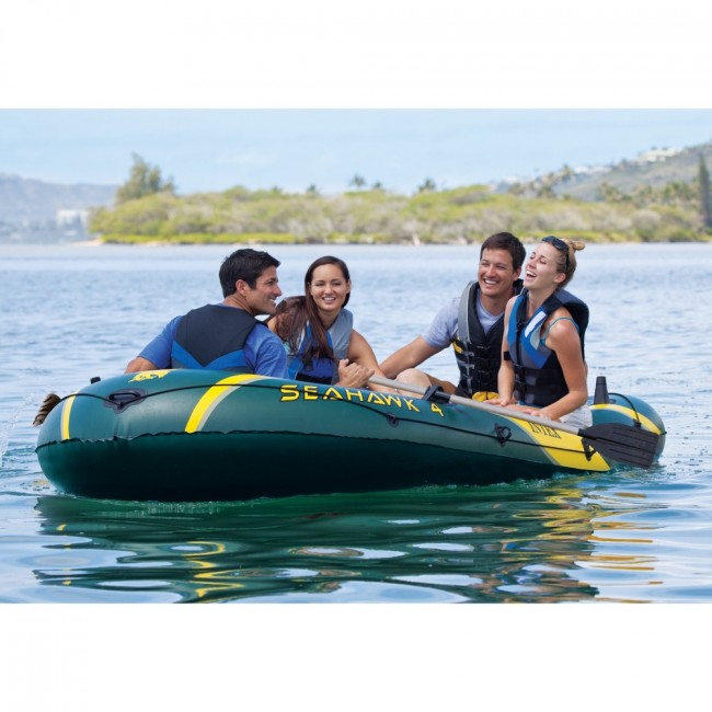 Лодка Seahawk 400 351х145х48см (руч. нас., аллюм. весла) Лодка Seahawk 400 351х145х48см (руч. нас., аллюм. весла)