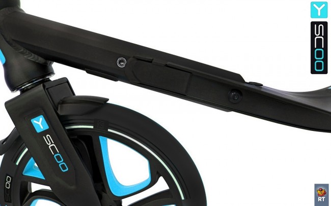 Самокат Y-Scoo RT 250 ONE&ONE aqua (2 дизайна в 1 самокате)