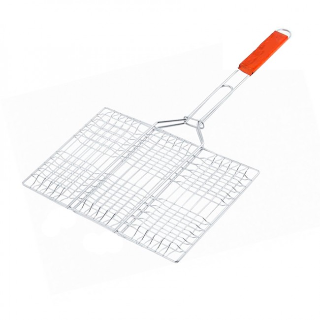 Решетка гриль Forster 23*33*55см., объемная, дерев. ручка (16120-4)