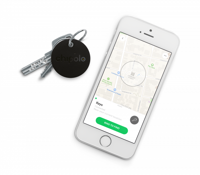 Поисковый трекер Chipolo Classic 2-го поколения (CH-M45S-BK-R), черный