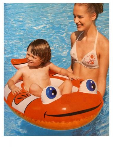 Плотик детский надувной Bestway Рыба-клоун, размер 102х69см от 1-3 лет 34089B