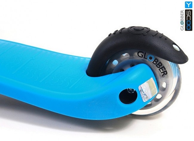 Самокат Y-Scoo RT Globber My free Fixed blue с блокировкой колес