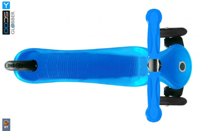 Самокат Y-Scoo RT Globber My free Fixed blue с блокировкой колес