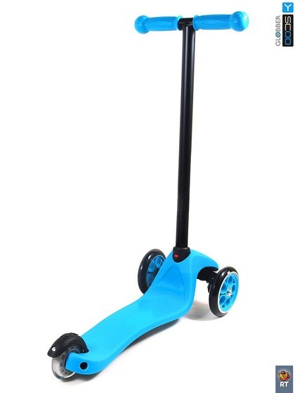 Самокат Y-Scoo RT Globber My free Fixed blue с блокировкой колес