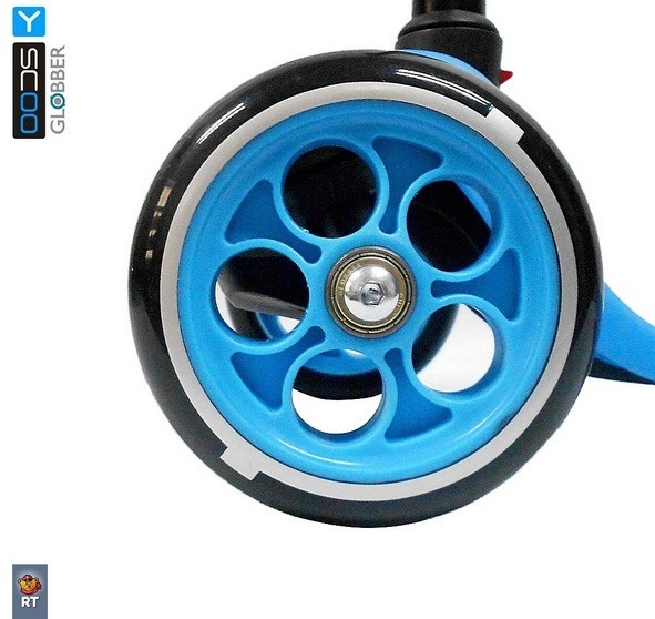 Самокат Y-Scoo RT Globber My free Fixed blue с блокировкой колес