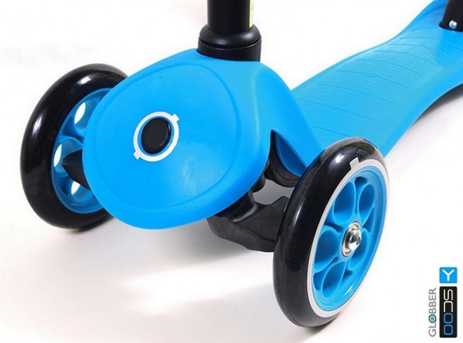 Самокат Y-Scoo RT Globber My free Fixed blue с блокировкой колес