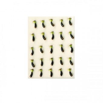 Мормышка вольфрамовая Черт-уралочка, тройник со стразом м/к - d2,5мм, (25 шт./уп.)