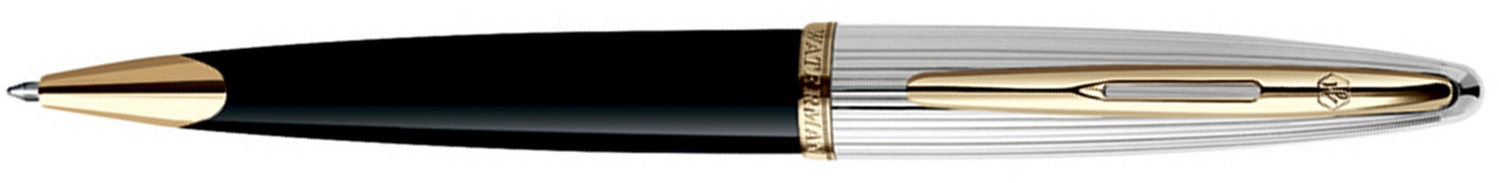 Шариковая ручка Waterman Carene Deluxe Black. Детали дизайна - позолота 23К, Шариковая ручка Waterman Carene Deluxe Black. Детали дизайна - позолота 23К,