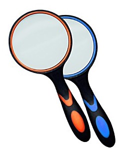 Лупа Kromatech ручная круглая 8х, 65 мм, с двухцветной ручкой Лупа Kromatech ручная круглая 8х, 65 мм, с двухцветной ручкой