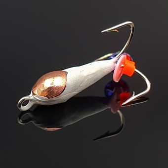 Мормышка Черт вольфрамовая, d-1,5 мм., 0,2 гр., белая, с коронкой (5шт./уп.)