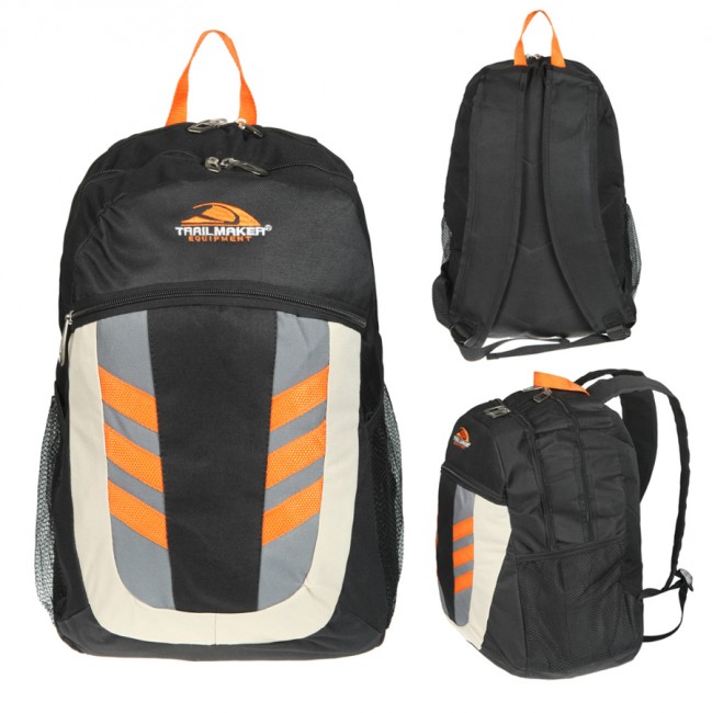 Рюкзак Trail Marker 20л -  В42*Ш30*Г17 -  спортивный   (городской) -  цвет черн./оранж./сер. (Boren-2)