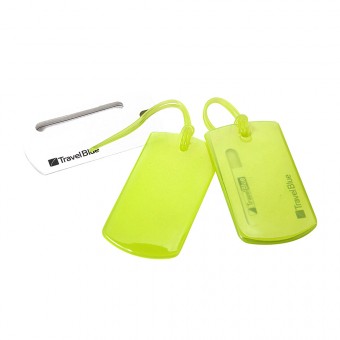 Комплект из 2 багажных бирок Travel Blue Jelly ID Tag, цвет зеленый Комплект из 2 багажных бирок Travel Blue Jelly ID Tag, цвет зеленый