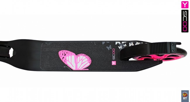 Самокат Y-Scoo RT 215 ONE&ONE pink (2 дизайна в 1 самокате)