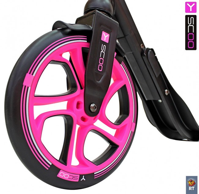 Самокат Y-Scoo RT 215 ONE&ONE pink (2 дизайна в 1 самокате)