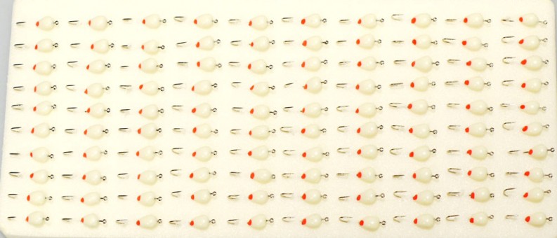 Мормышка Lumikom фосфорная N2 (крючок №10) (100 шт./уп.)