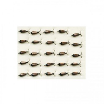 Мормышка вольфрамовая Чертик с ушком рифленый - d3мм, з/к м/к с/к (15 шт./уп.)