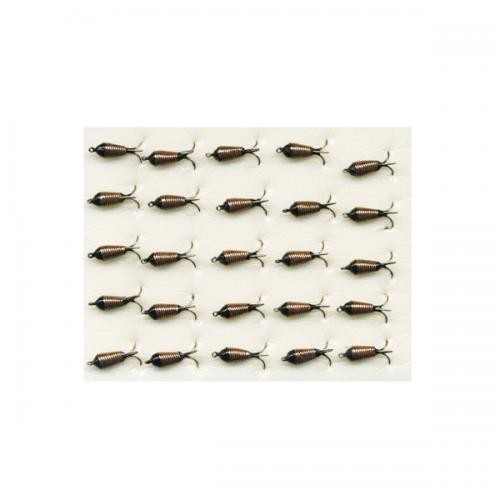 Мормышка вольфрамовая Чертик с ушком рифленый - d3мм, з/к м/к с/к (15 шт./уп.)