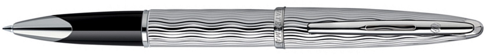 Роллерная ручка Waterman Carene Essential Silver ST. Детали дизайна: палладиевое покрытие Роллерная ручка Waterman Carene Essential Silver ST. Детали дизайна: палладиевое покрытие