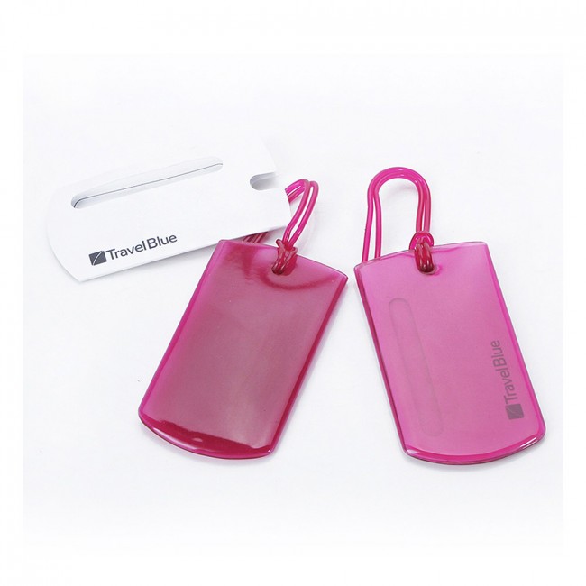 Комплект из 2 багажных бирок Travel Blue Jelly ID Tag, цвет красный